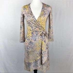 BCBGMaxAzria Multicolor Wrap Dress